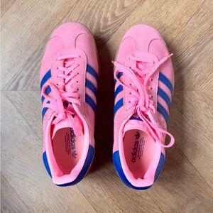 Adidas Platform Gazelle, Pink and Navy Blue